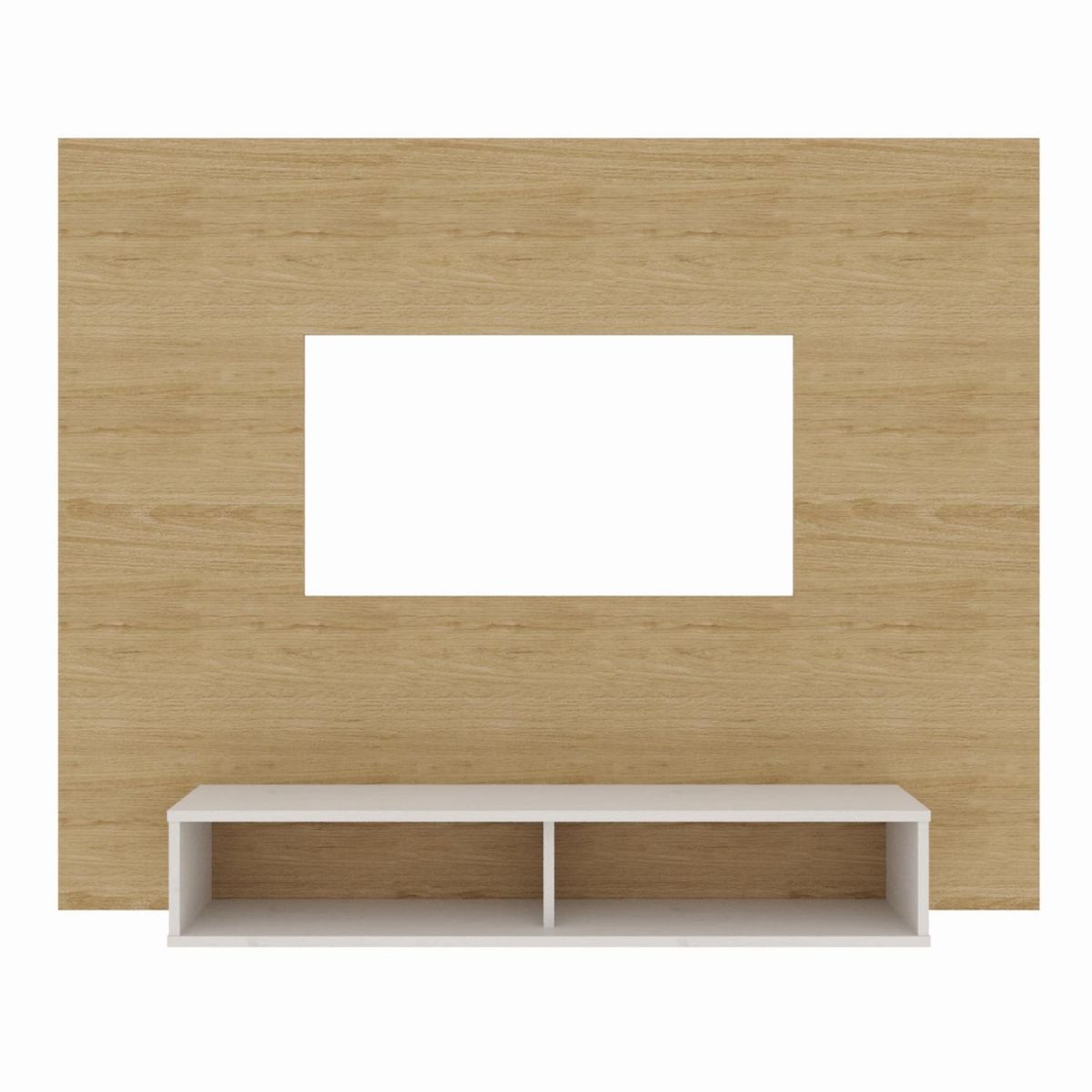 MADERKIT - Panel TV Oslo Color Rovere Blanco