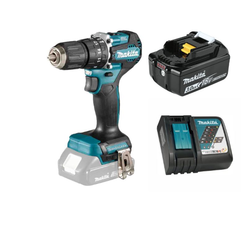 MAKITA - Taladro Percutor Inalámbrico De 12 18v Bl Makita Dhp487
