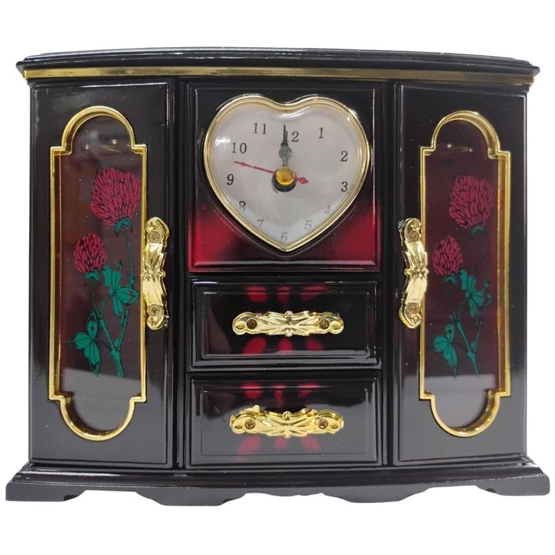 MAZUGI - Joyero Musical Con Bailarina Reloj De Sala Regalo Niña Mujer