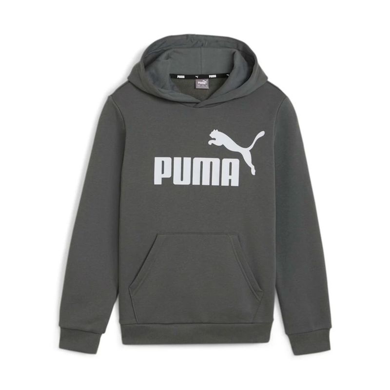 PUMA - Hoody Puma Gris Verdoso Junior Pm Ess Big Logo Hoodie Fl B Gray
