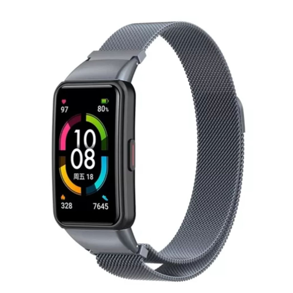 GENERICO - Correa Metálica Compatible Con Huawei Band 6