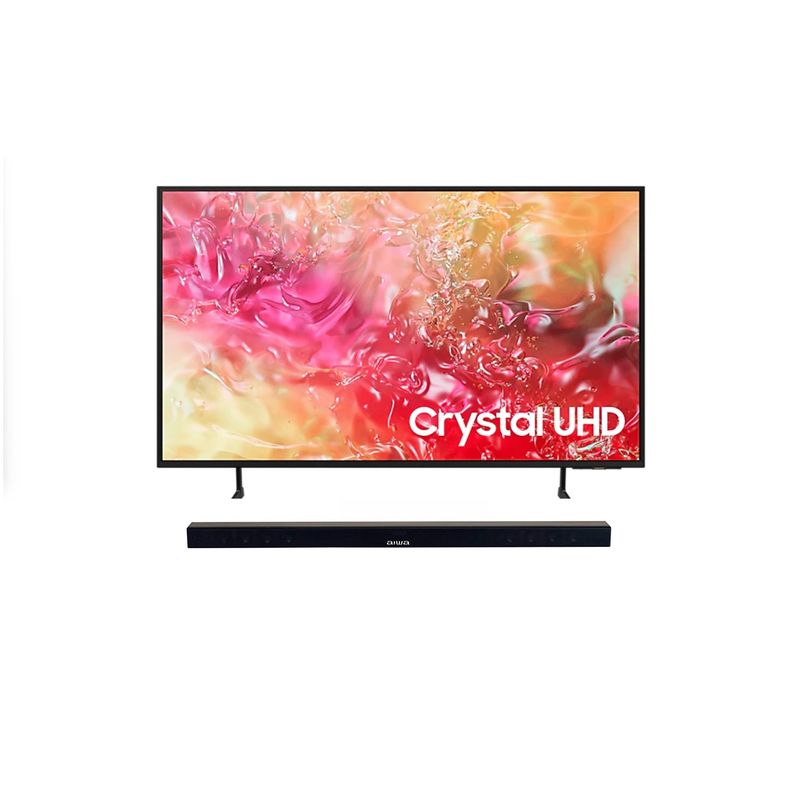 SAMSUNG - Televisor Samsung 50  DU7000 Led Crystal UHD 4K + Barra de sonido Aiwa H1 40 Watts RMS Combo