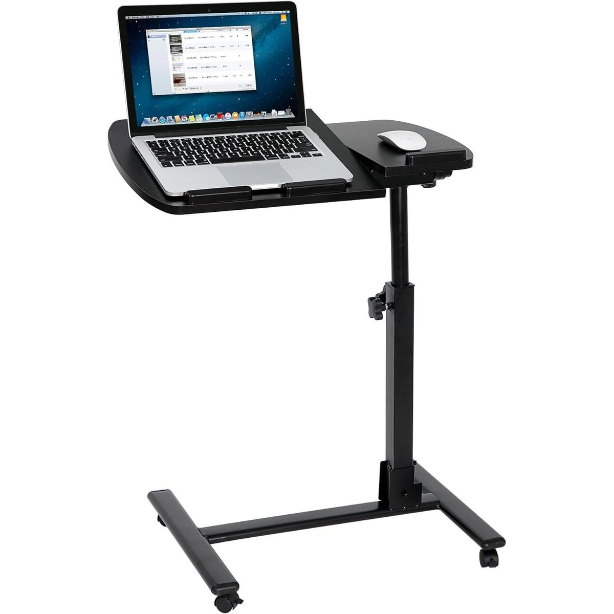 ONE PIXEL - Mesa Para Computador Multifuncional Con Ruedas Color Negro