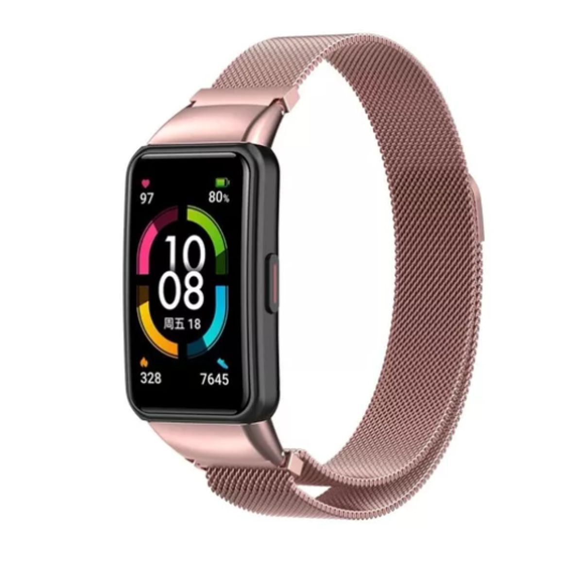 GENERICO - Correa Metálica Compatible Con Huawei Band 6