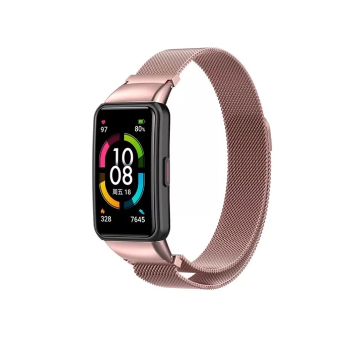 GENERICO - Correa Metálica Compatible Con Huawei Band 6