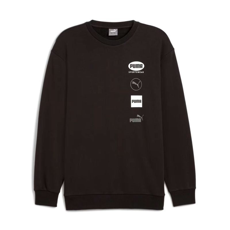 PUMA - HOODY PUMA SIN CAPUCHA PM POWER GRAPHIC CREW TR GRAY
