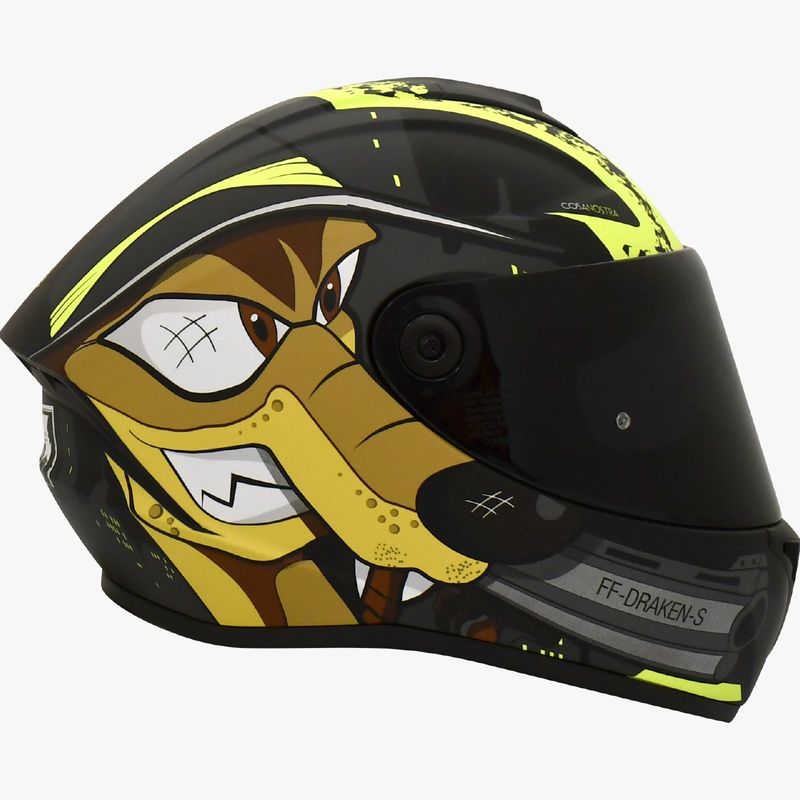 SPARTAN - CASCO MOTO SPARTAN DRAKEN COSA NOSTRA GRIS MATE TALLA M