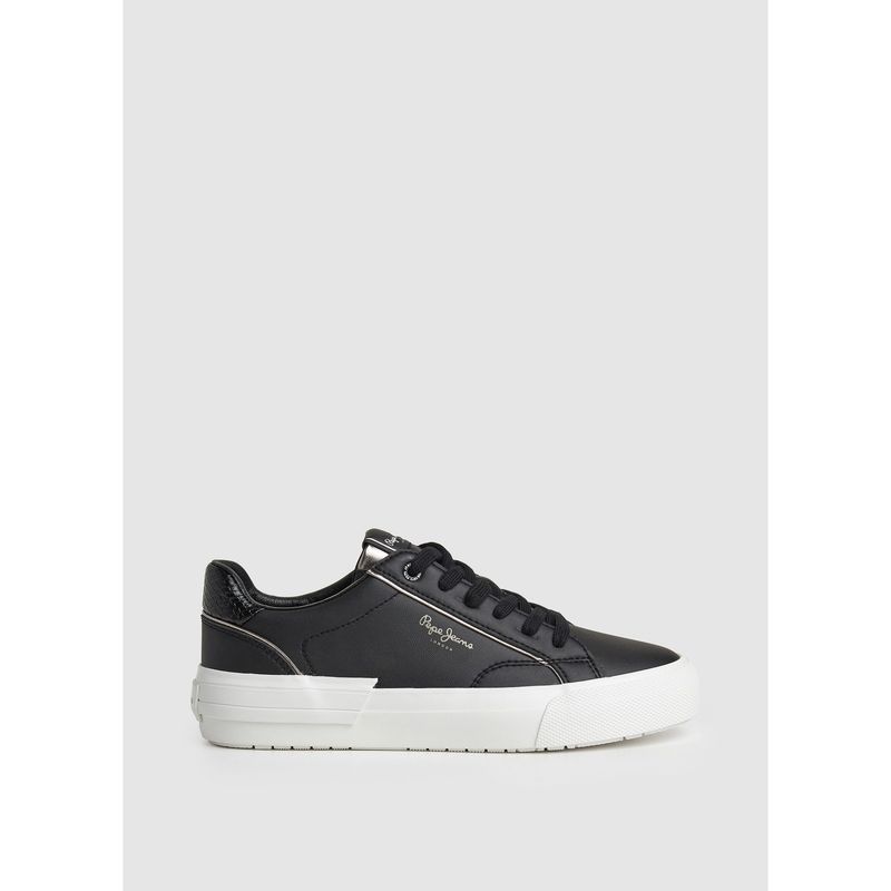 PEPE JEANS - Tenis Pepe Jeans Mujer Allen Low Color Negro