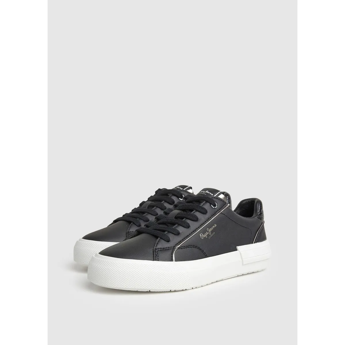 PEPE JEANS - Tenis Pepe Jeans Allen Low para mujer color Negro