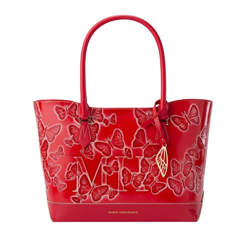 MARIO HERNANDEZ - Tote Alas Mediano Rojo Cruz Mariposas