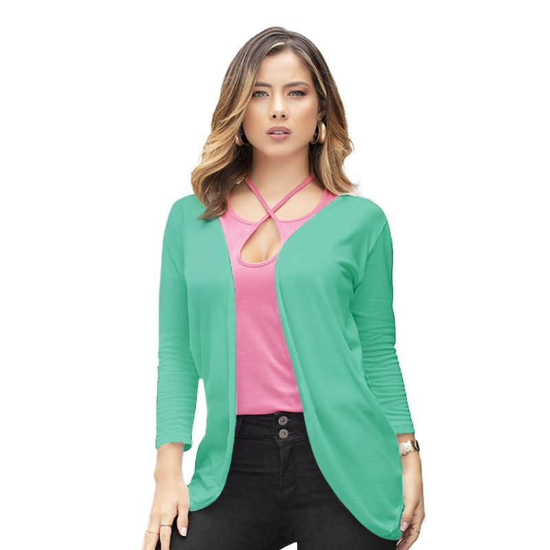 MARKETING PERSONAL - Cardigan Mujer Verde Menta Mp 6564