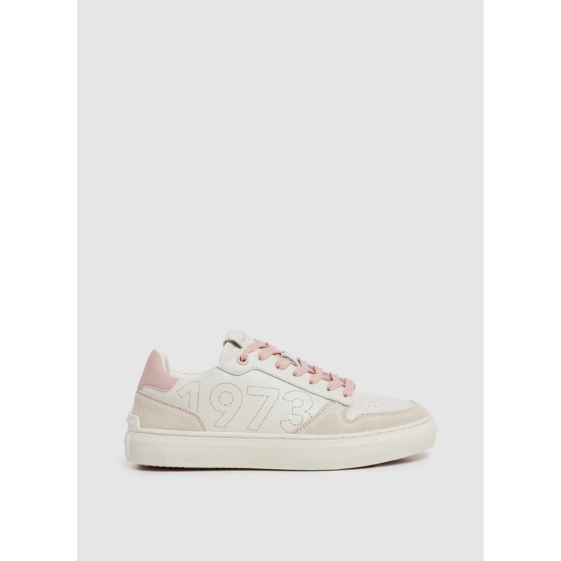 PEPE JEANS - Tenis Pepe Jeans Para Mujer Camden Rise W Color Blanco y Rosa
