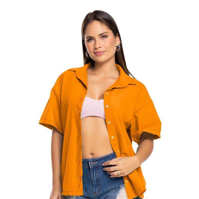 MARKETING PERSONAL - Camisa Mujer Naranja Mp 5908
