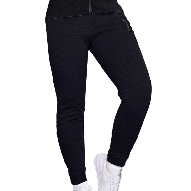 FORMAS INTIMAS - Pantalón Sudadera Mujer Negro Fi 89860