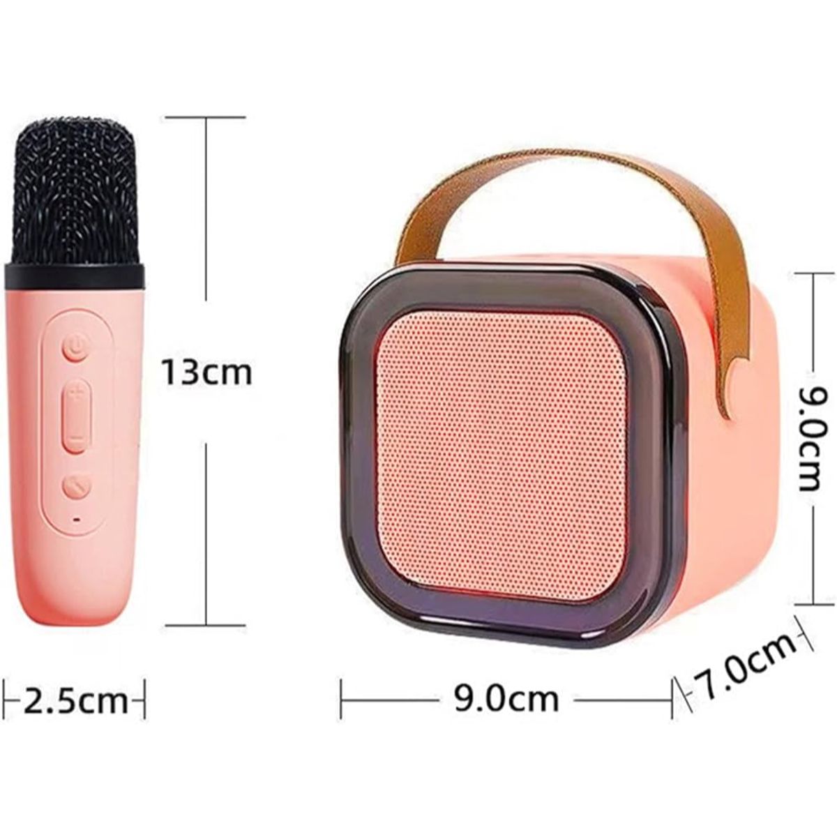 GENERICO - Parlante Altavoz Bluetooth Portátil Karaoke 1 Micrófono