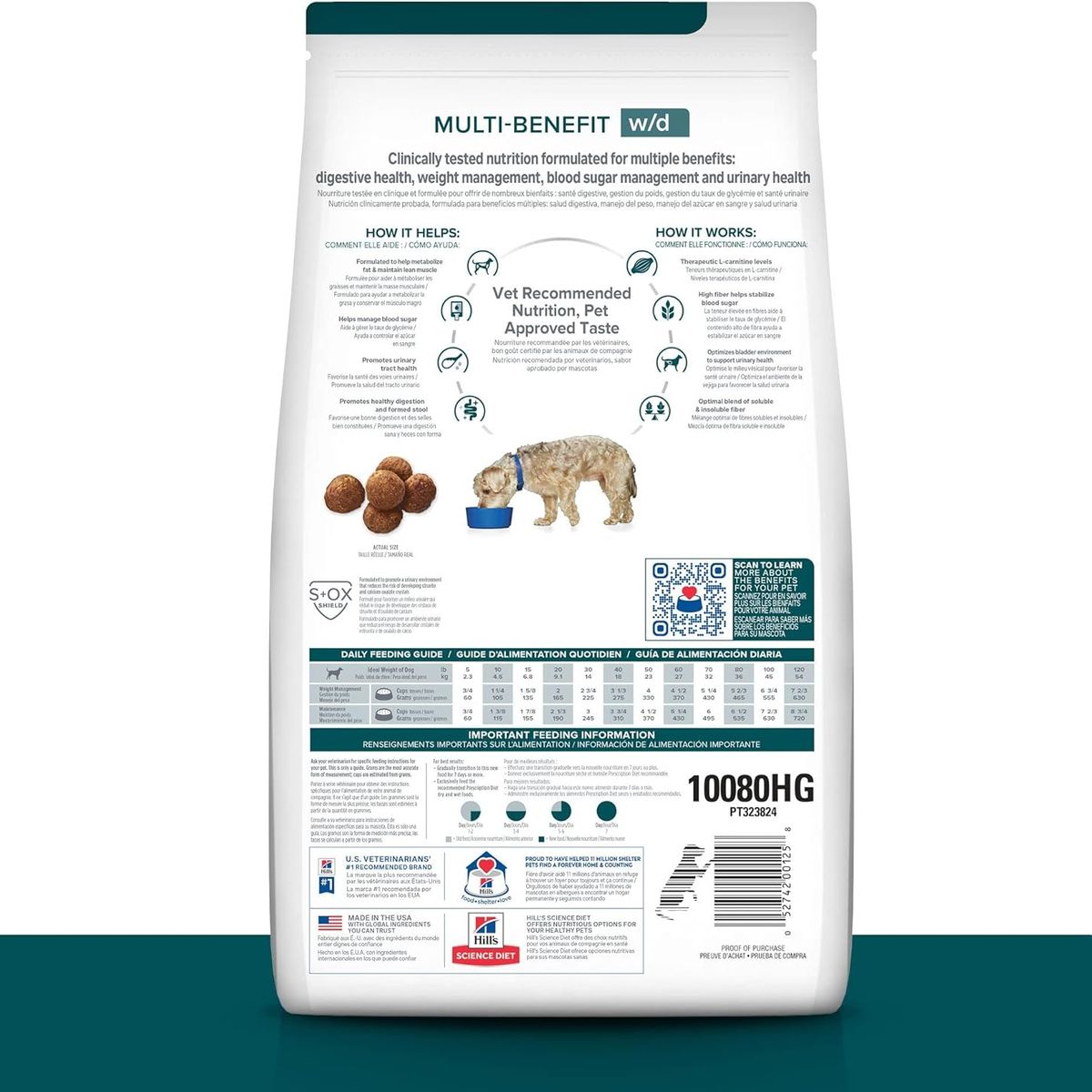 HILLS - Hill's Prescription Diet w/d Perro Digestivo/Peso 17.6 lb