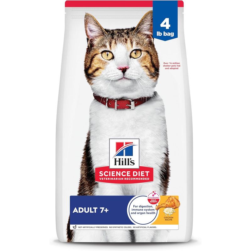 HILLS - Hill's Science Diet Gato Adulto Mayor 7+ Pollo 4 lb