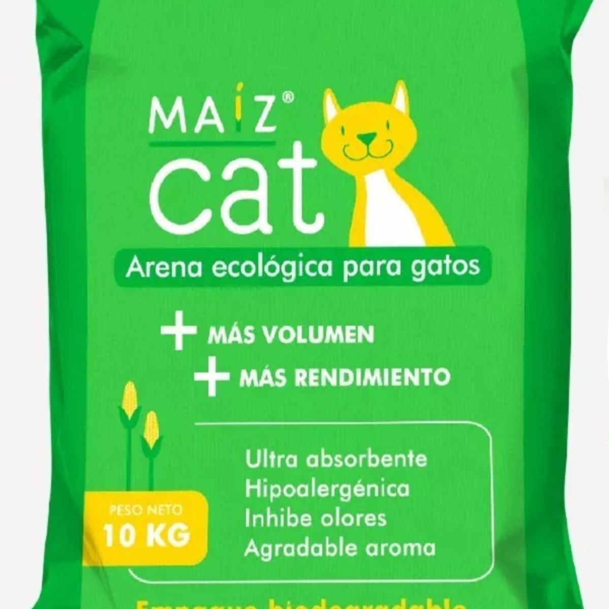 GENERICO - Maíz Cat Arena Ecológica Para Gatos 10 kg Inhibe Olores