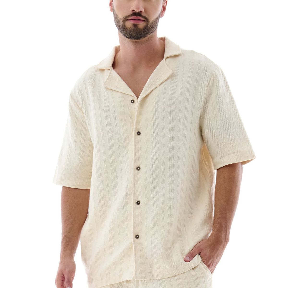 BELIFE - Camisa Resort Manga Corta Para Hombre