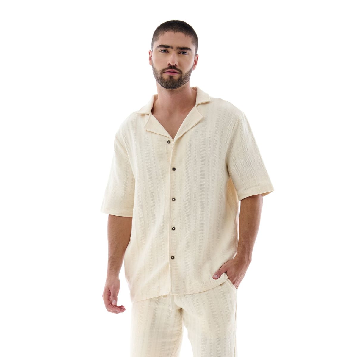 BELIFE - Camisa Resort Manga Corta Para Hombre