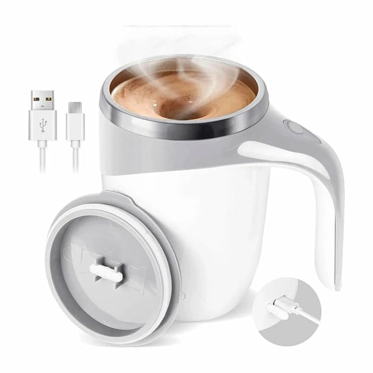 SKY - Taza Mug Mezclador Eléctrico Vaso Batidor Chocolatera