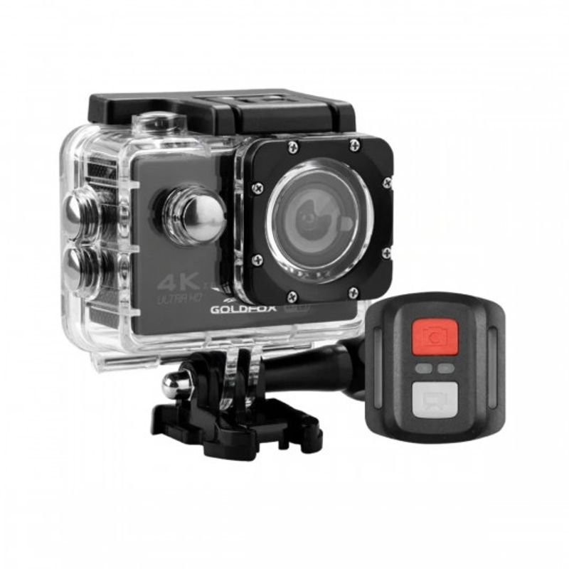 SKY - Camara Deportiva ORIGINAL 4k Ultra Hd Wifi Sumergible Gopr Control Color Negro