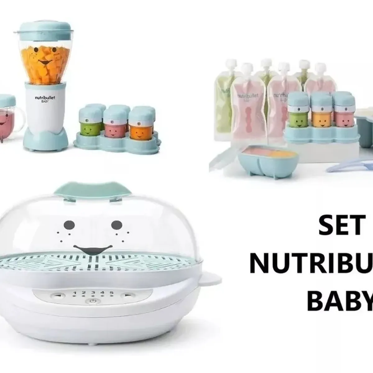 NUTRIBULLET - Set Completo Alimentos Para Bebés Nutribullet Baby