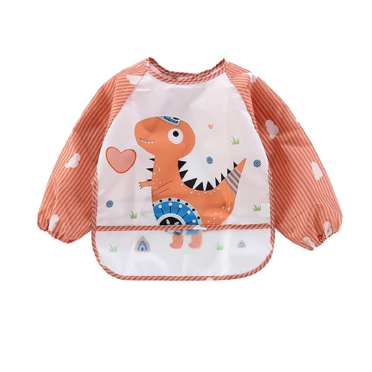 MUNDO BEBE - Babero Delantal Manga Larga Impermeable Bebe Niña Niño