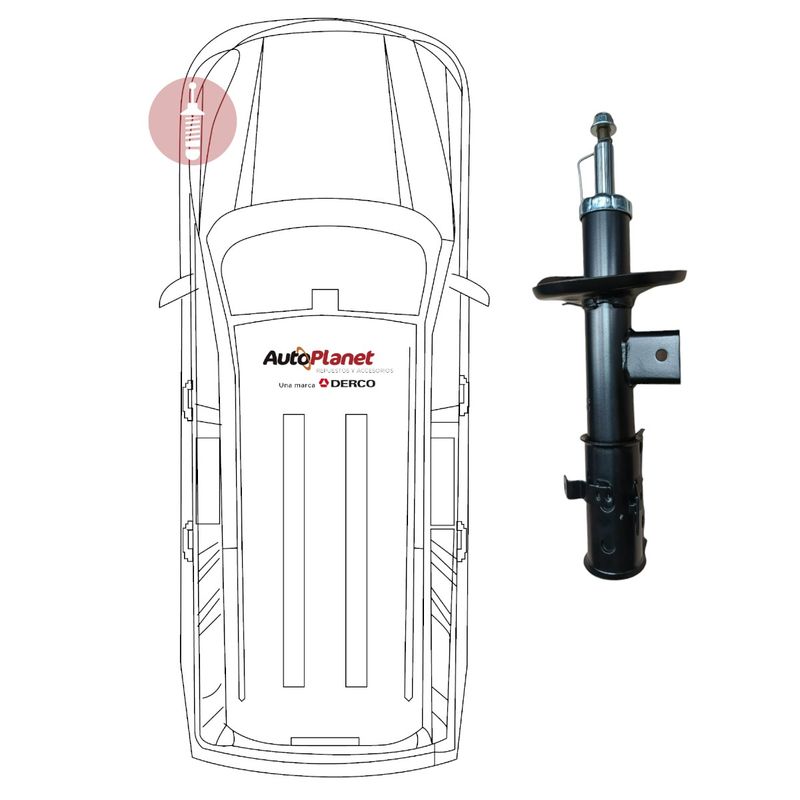 DGP - AMORTIGUADOR DELANTERO IZQUIERDO DGP SUZUKI GRAND VITARA 2.4 08/19