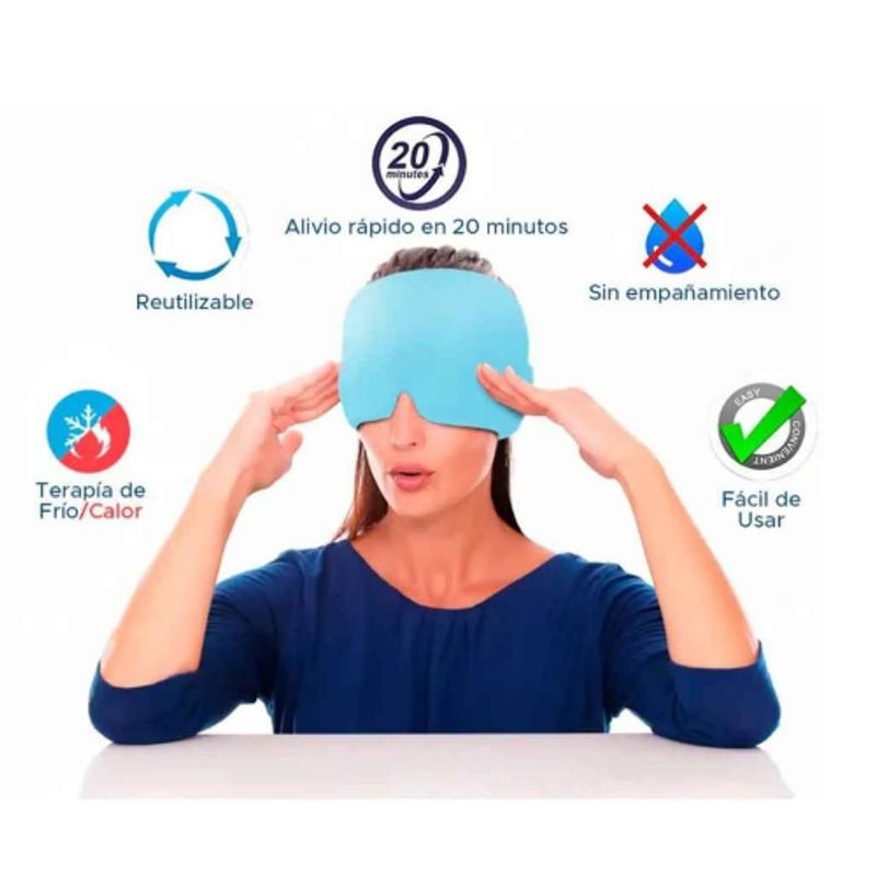 GENERICO - Gorro Para Migraña Alivio Compresa De Gel Frío