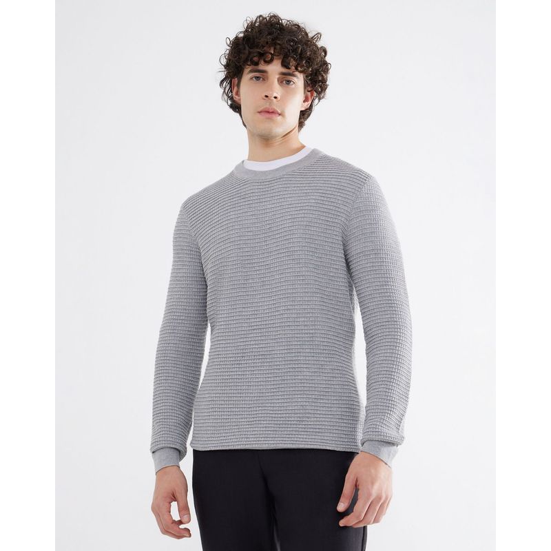 SEVEN SEVEN - Saco Para Hombre Cuello Redondo Color Gris Claro Marca Seven Seven #45330235