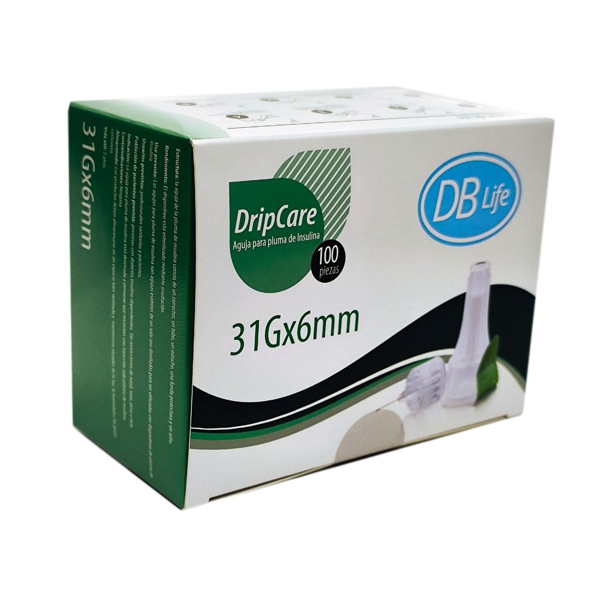 LIFE - Aguja para pluma de insulina 31G X 6MM