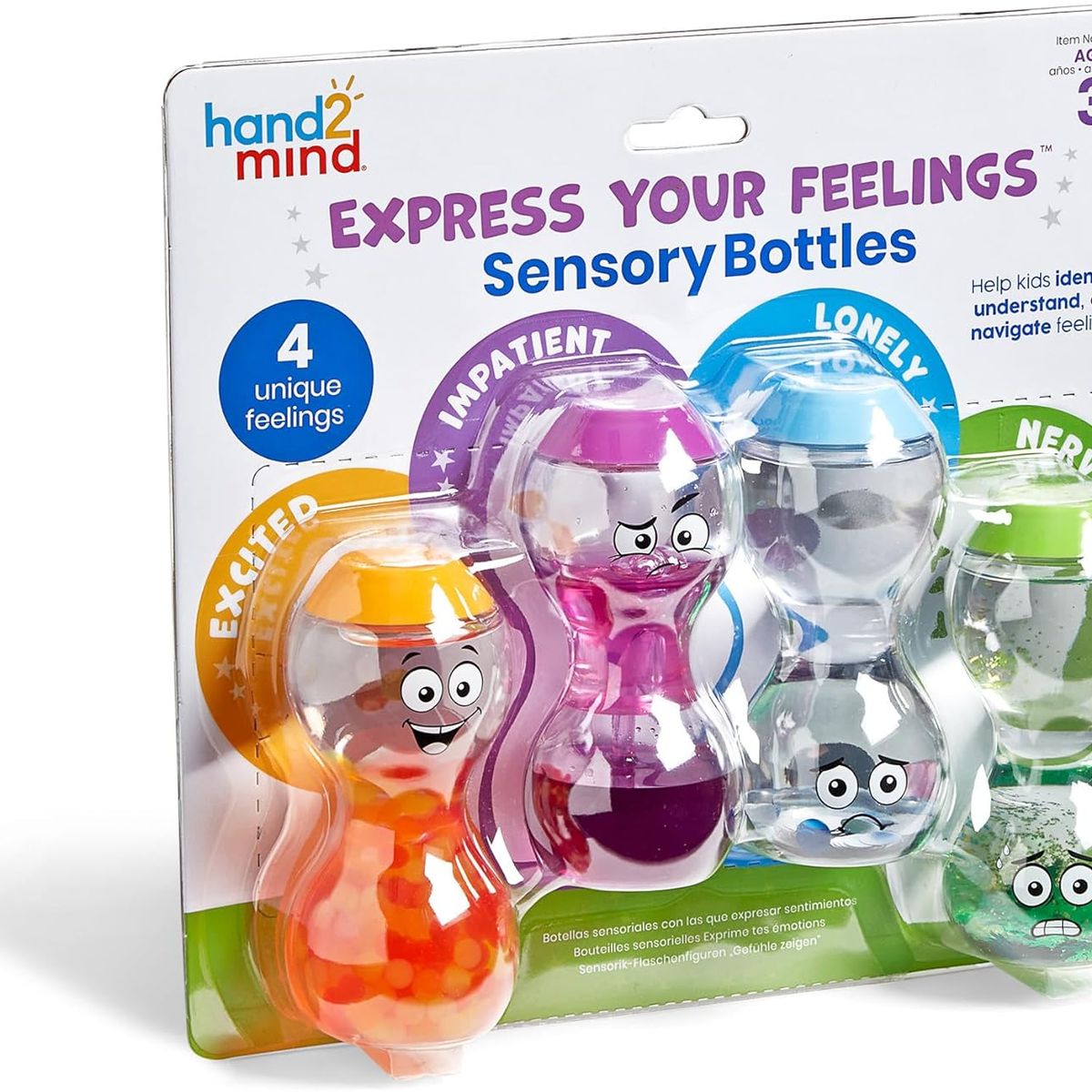 EDUCATIONAL INSIGHTS - Juego Botellas Sensoriales Exploración Emocional Para Niños