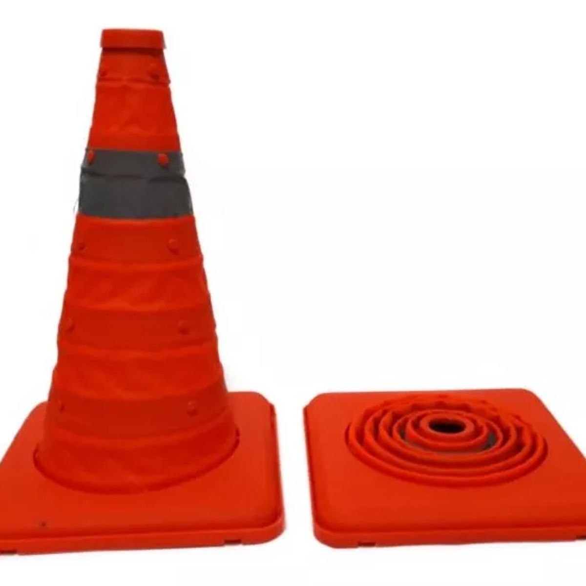 NACIONAL - CONO RETRACTIL 30 CM CON REFLECTIVO X 2 UND