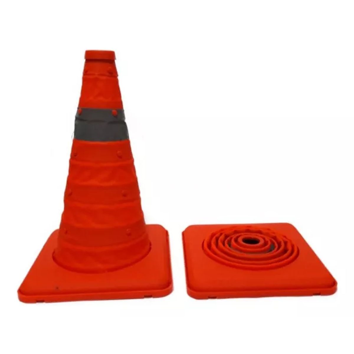 NACIONAL - CONO RETRACTIL 30 CM CON REFLECTIVO X 2 UND