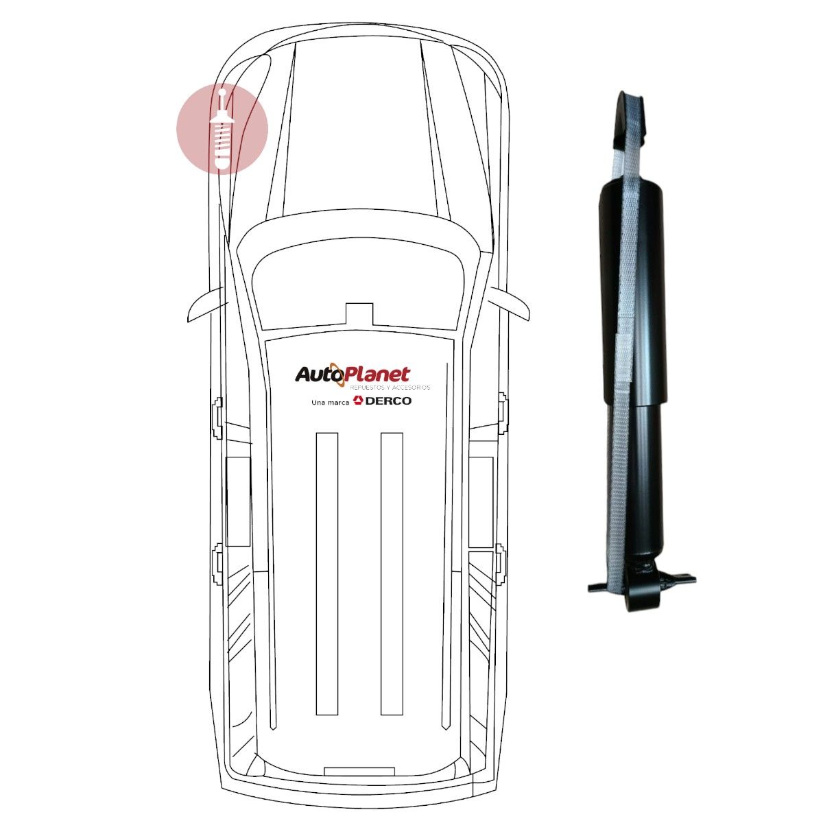 DGP - AMORTIGUADOR DELANTERO DGP KIA K2700 2.7 09/13