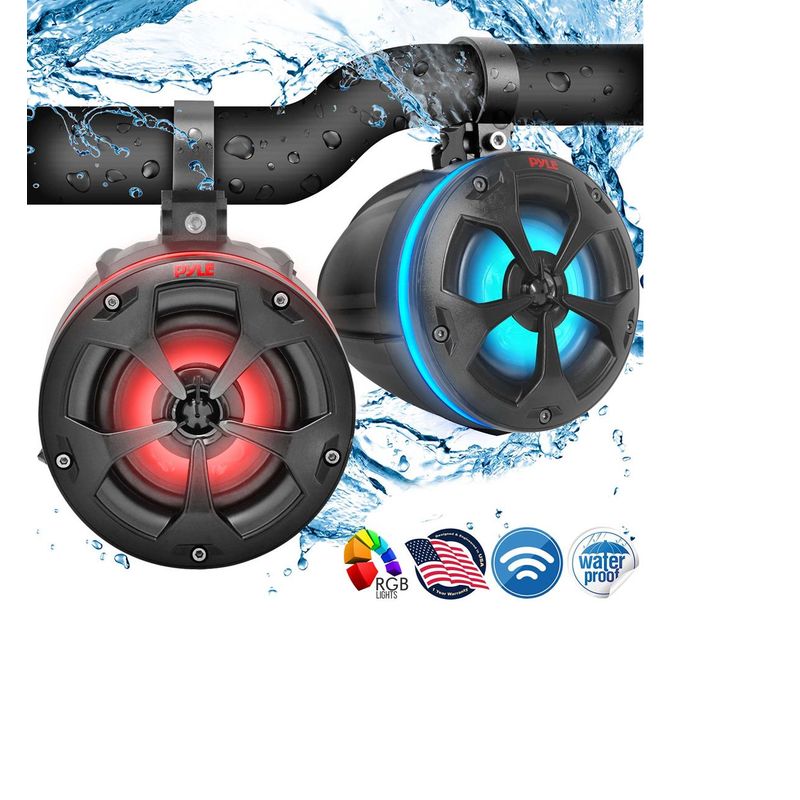 PYLE - Parlantes Altavoces de torre de wakeboard de grado marino