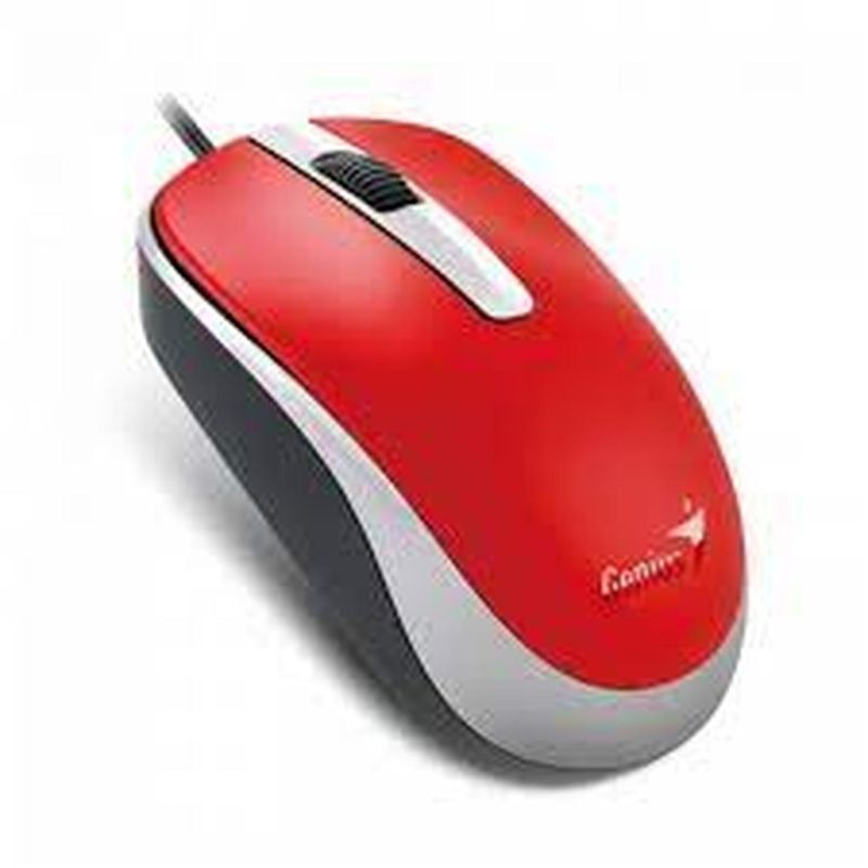 GENIUS - Mouse Genius Alámbrico USB DX-120 Rojo