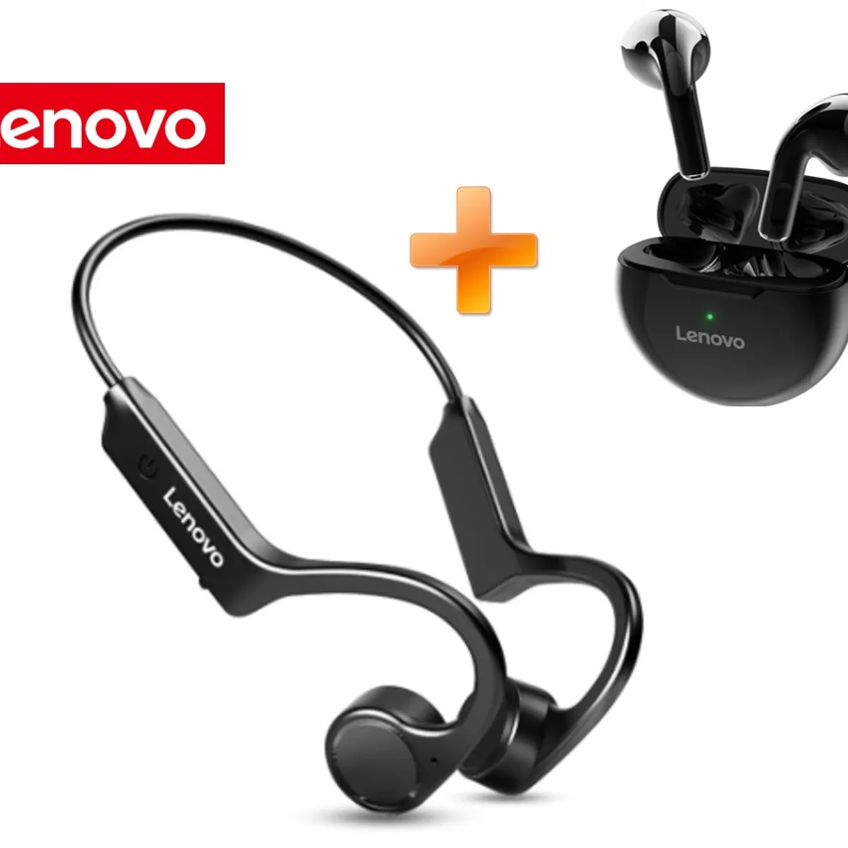 LENOVO - Audífonos 2x1 Combo Lenovo X4 Conducción Ósea + Lenovo HT38