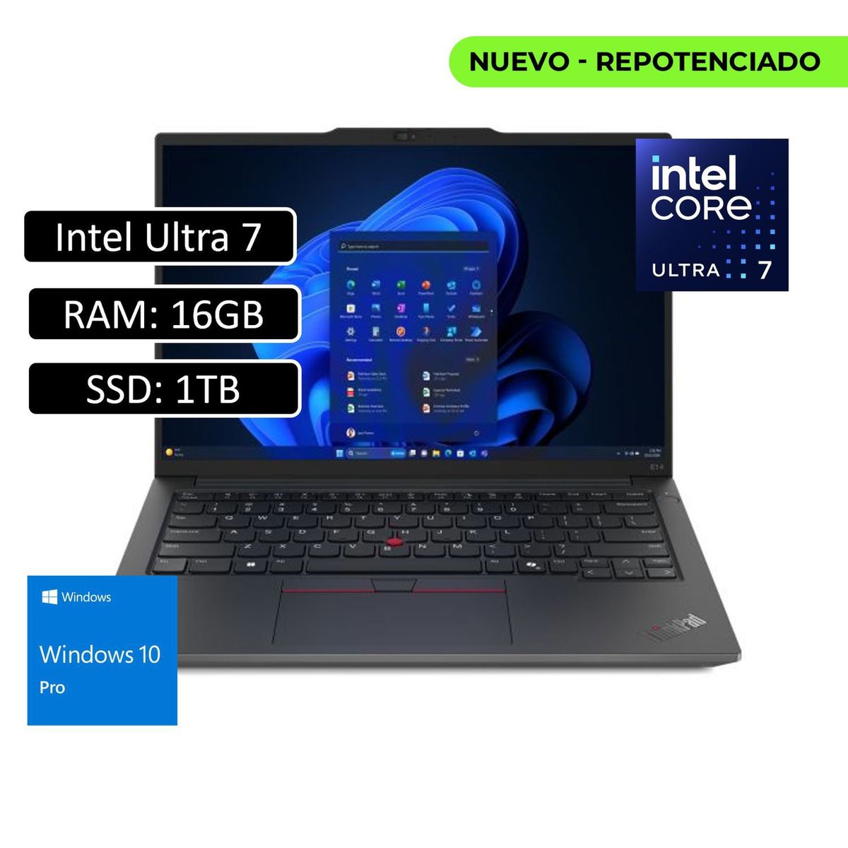 LENOVO - Portatil ThinkPad E14 Gen 6 Intel Core Ultra 7 155H RAM 16GB 1TB SSD