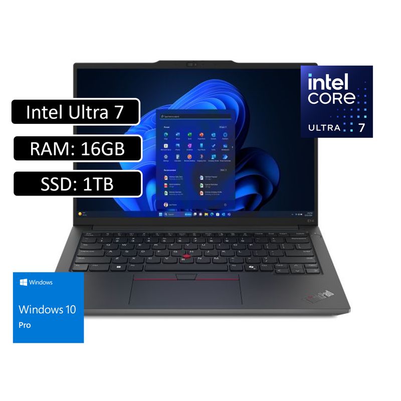 LENOVO - Portatil ThinkPad E14 Gen 6 Intel Core Ultra 7 155H RAM 16GB 1TB SSD