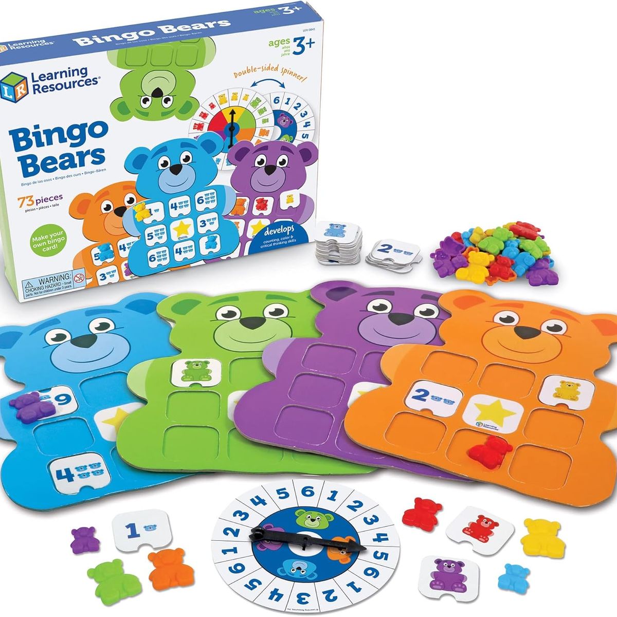 EDUCATIONAL INSIGHTS - Juego Didácticos Bingo Bears De Suma Y Resta Para Niños