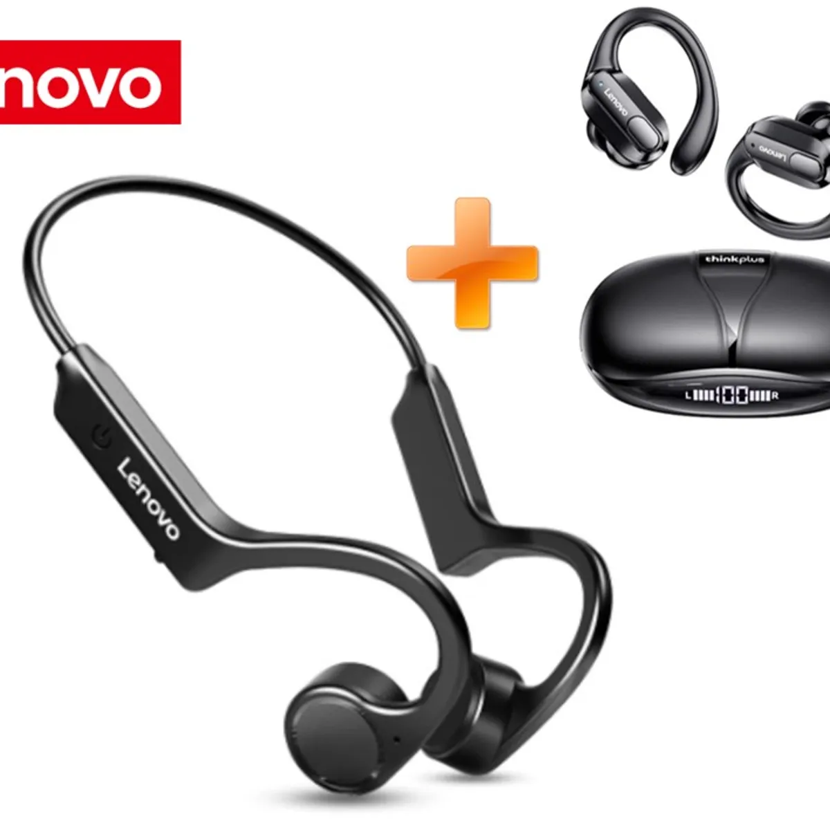LENOVO - Audífonos 2x1 Combo Lenovo X4 Conducción Ósea + Lenovo XT80