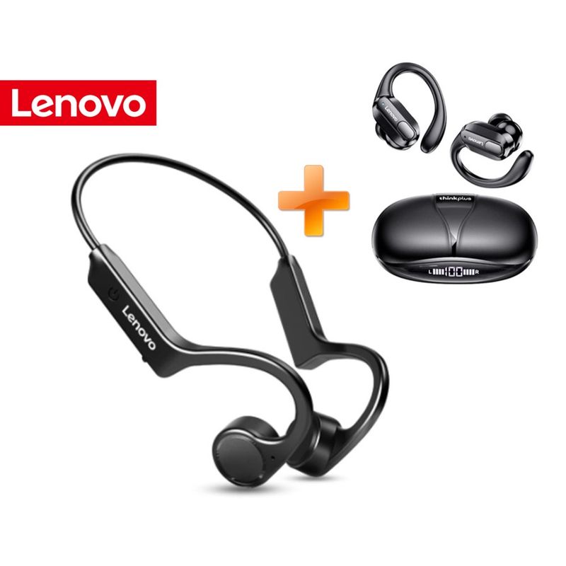 LENOVO - Audifonos Inalámbricos Conducción Ósea Lenovo X4 + xt80
