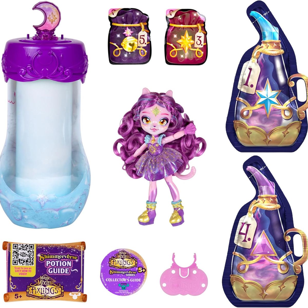 MAGIC MIXIES - Muñeca Magic Mixies Crea Y Mezcla Shimmerverse Catlyn Cat