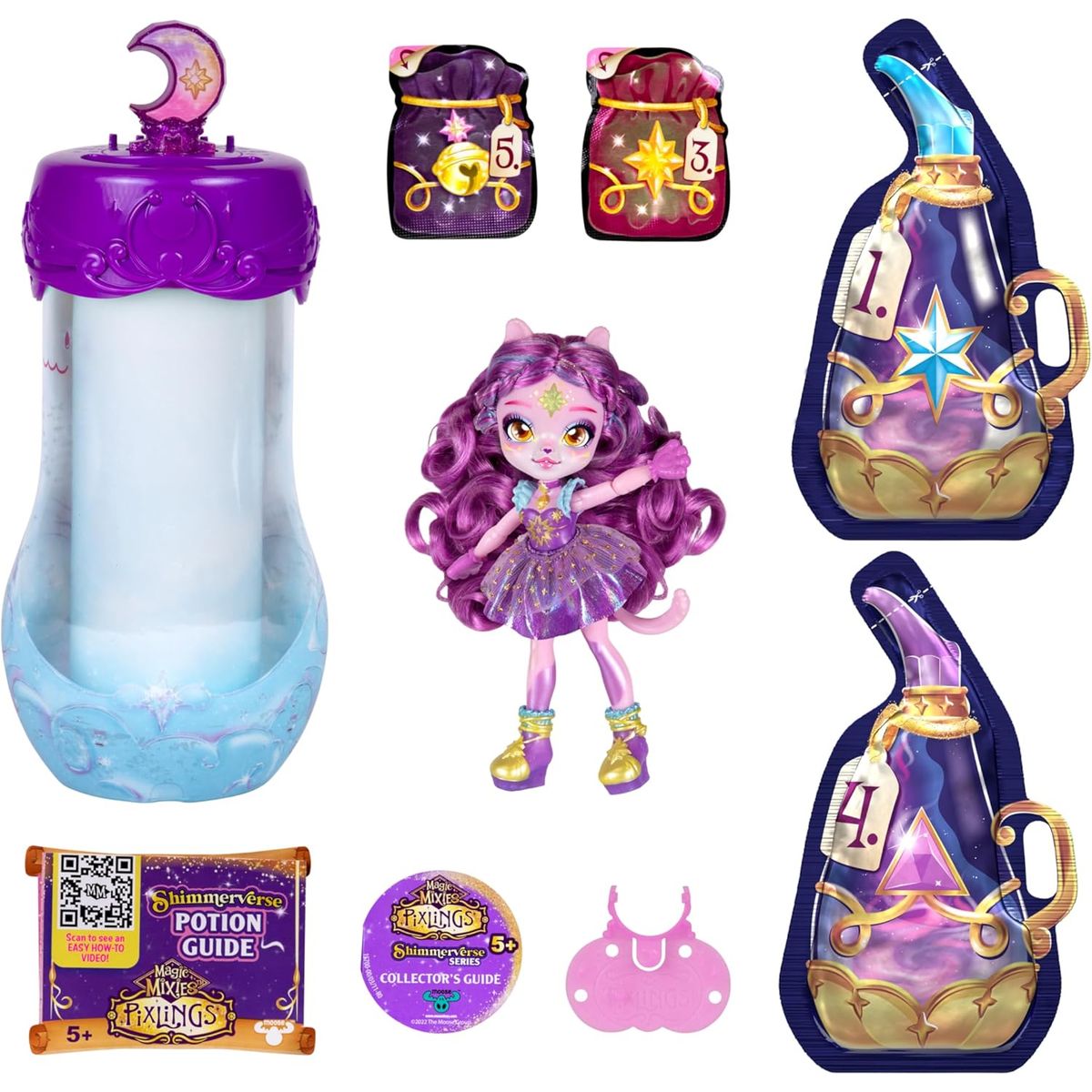 MAGIC MIXIES - Muñeca Magic Mixies Crea Y Mezcla Shimmerverse Catlyn Cat