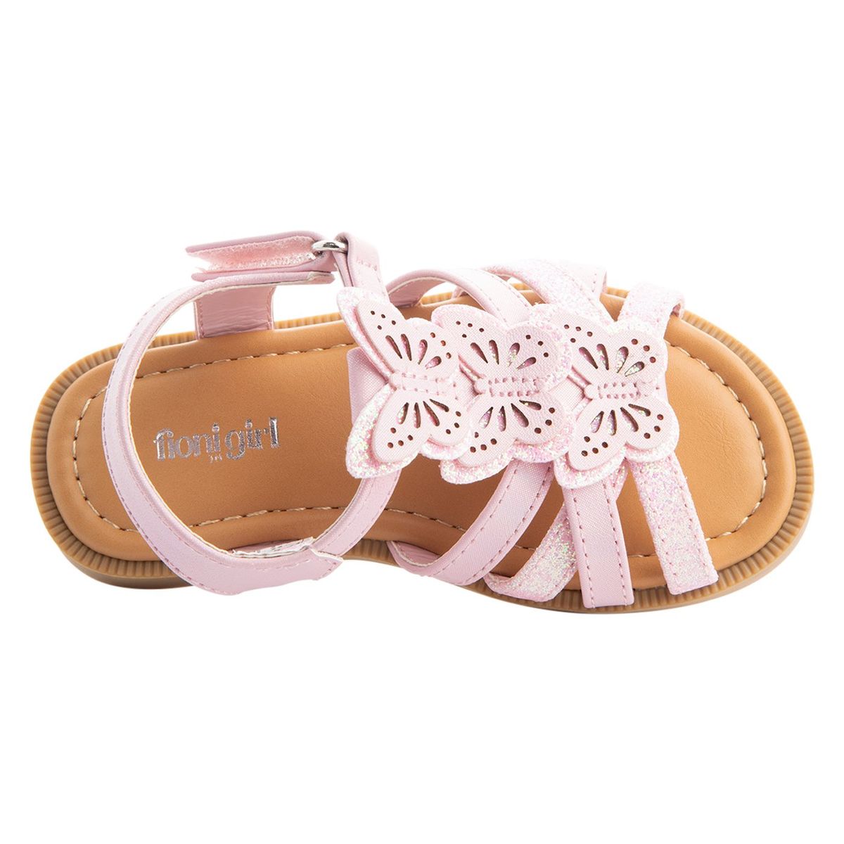FIONI - Sandalias Planas Con Diseño De Mariposa Para Niña Pequeña Fioni Payless Rosa