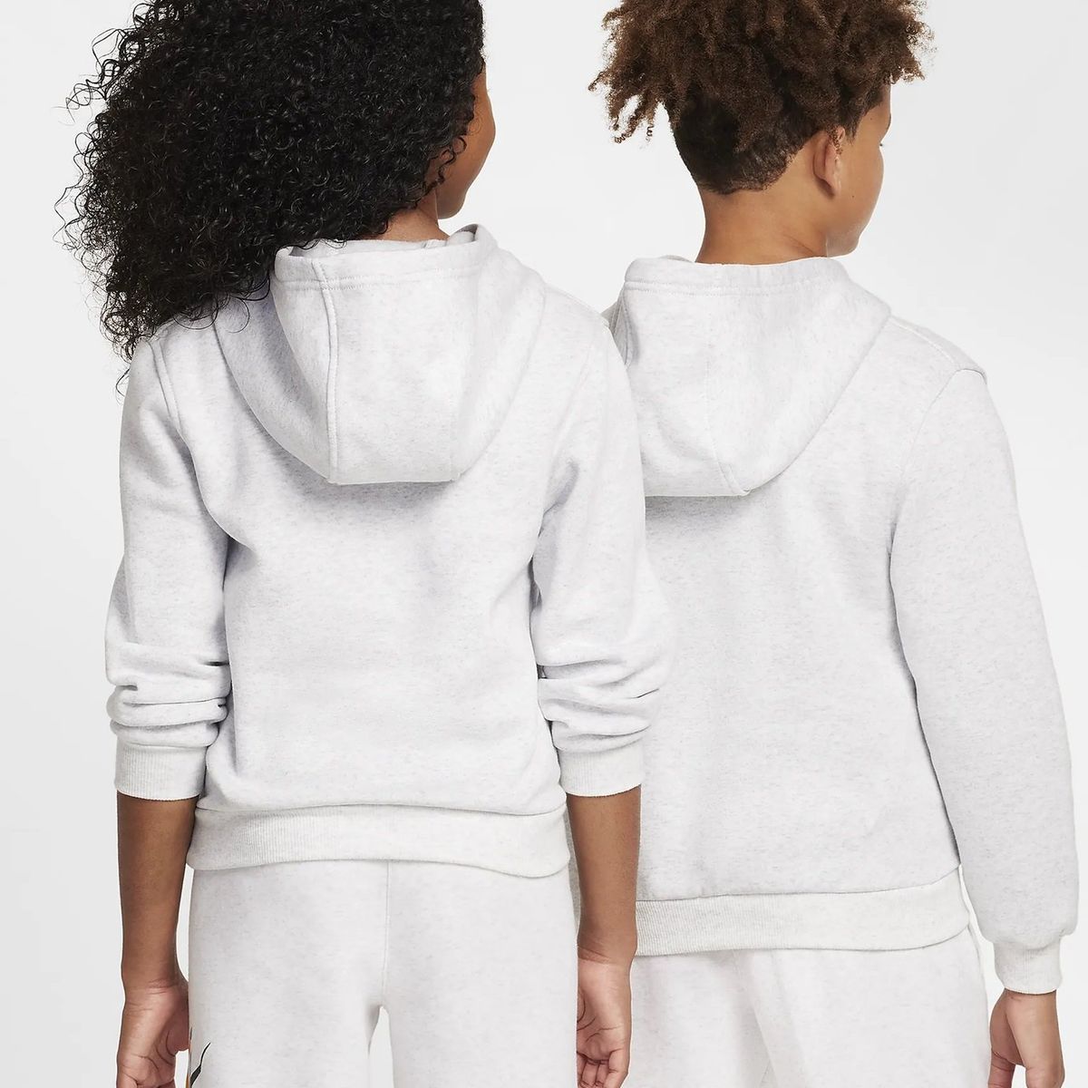 NIKE - BUZO CON CAPOTA NIKE NIÑO SPORTSWEAR CLUB FLEECE FD2988-051 GRIS