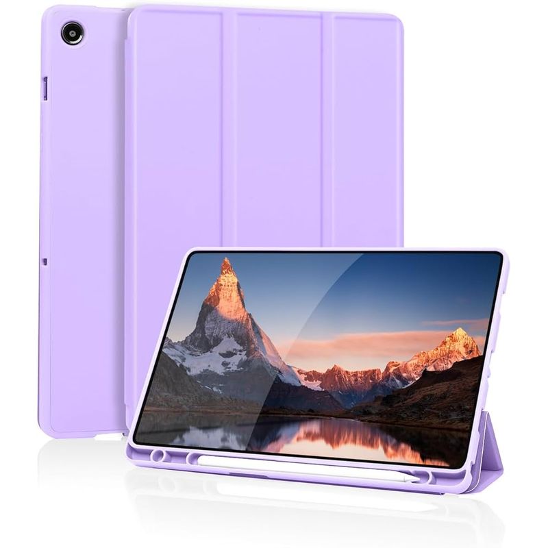 GENERICO - Smart Case Flip Cover para Samsung A9 Plus X216 11 Lila