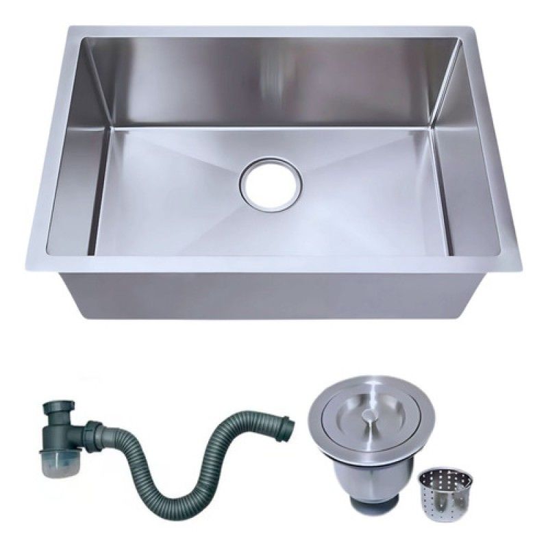 PAMO - Lavaplatos Gris 55x45 En Acero Inox 304